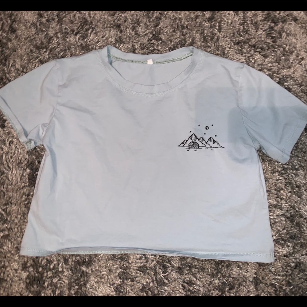 mint crop top